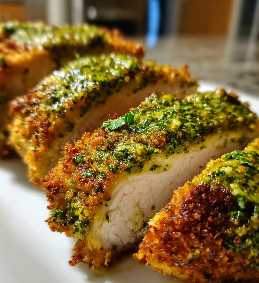 air fryer pesto chicken fillet recipe