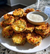 air fryer pickles almond flour crust