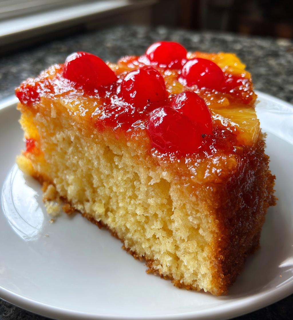 air fryer pineapple upside down cake