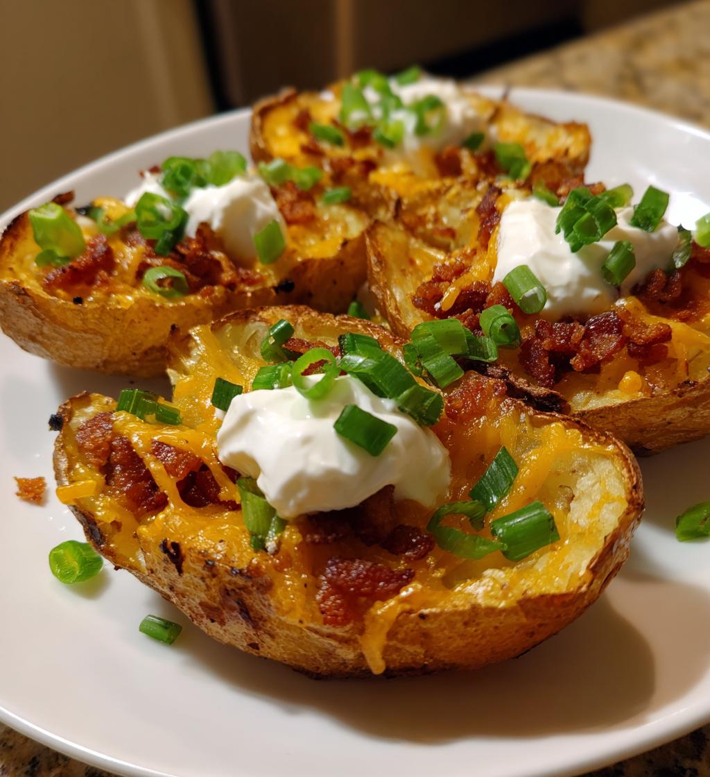 air fryer potato skins deliciously crispy appetizer - detail 1