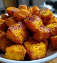 air fryer pumpkin cubes crispy tips