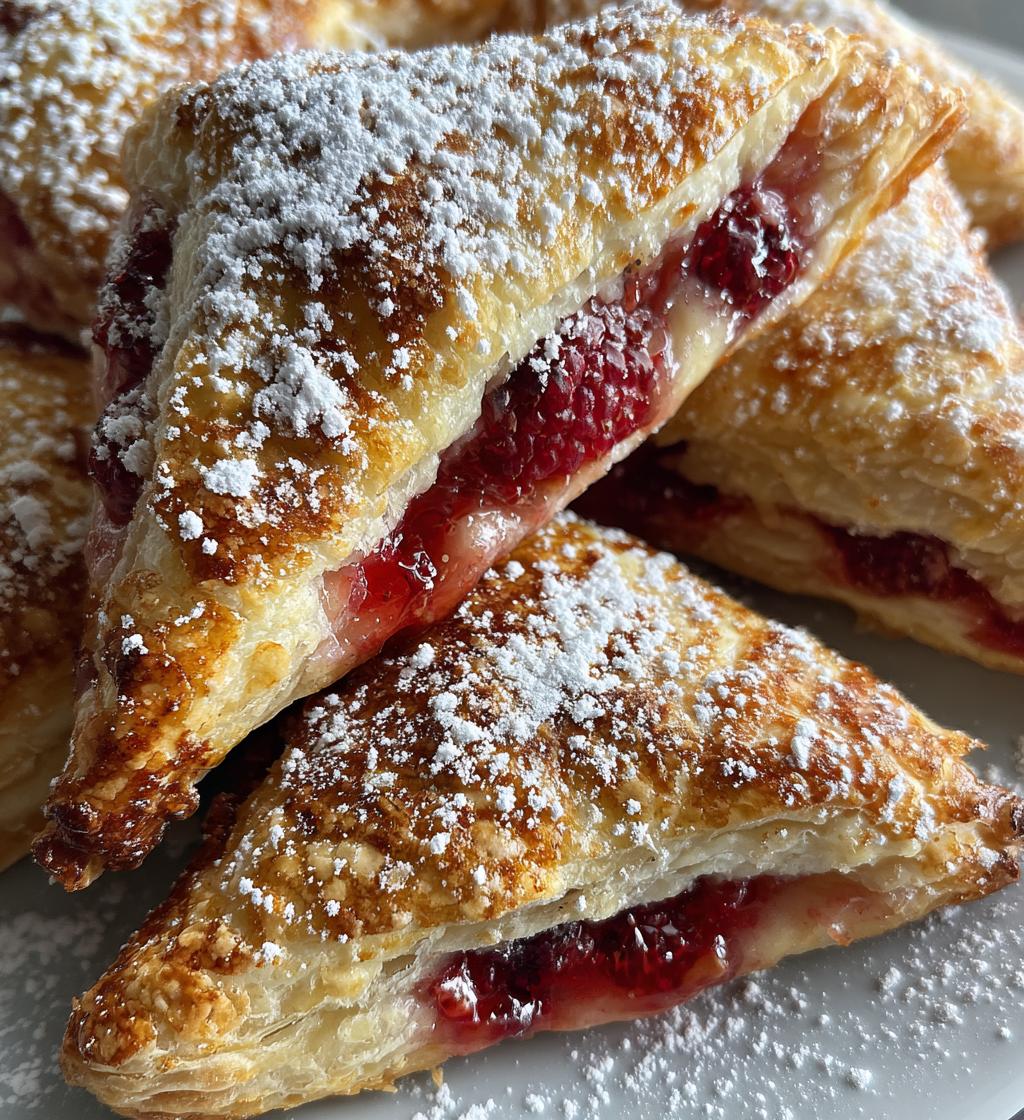 air fryer raspberry turnovers delicious dessert recipe - detail 1