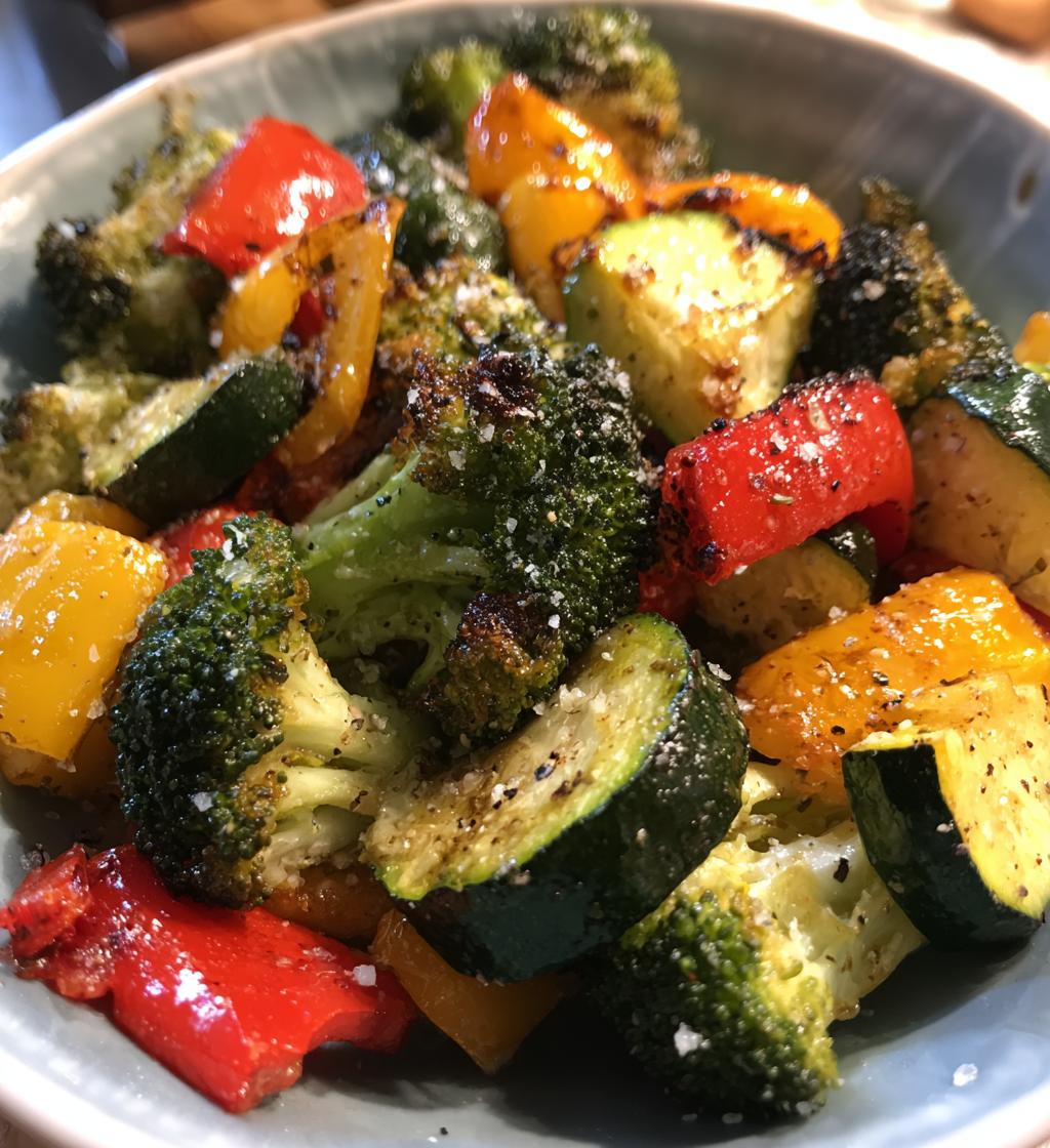 air fryer roasted vegetables recipe - detail 1