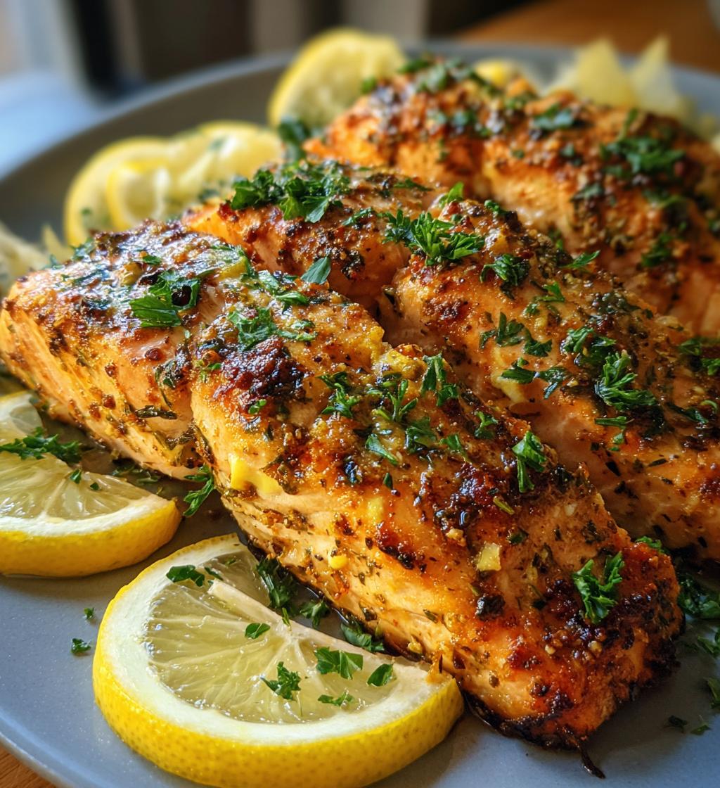 air fryer salmon fillets - detail 1
