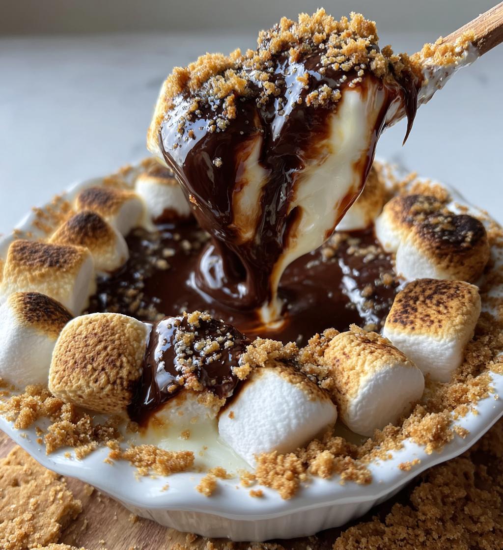 air fryer smores dip delicious dessert recipe - detail 1