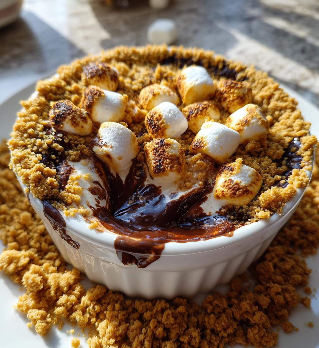 air fryer smores dip delicious dessert recipe