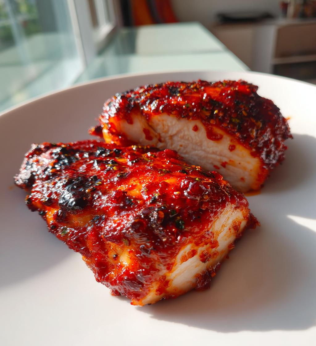air fryer spicy sriracha chicken breast recipe - detail 1
