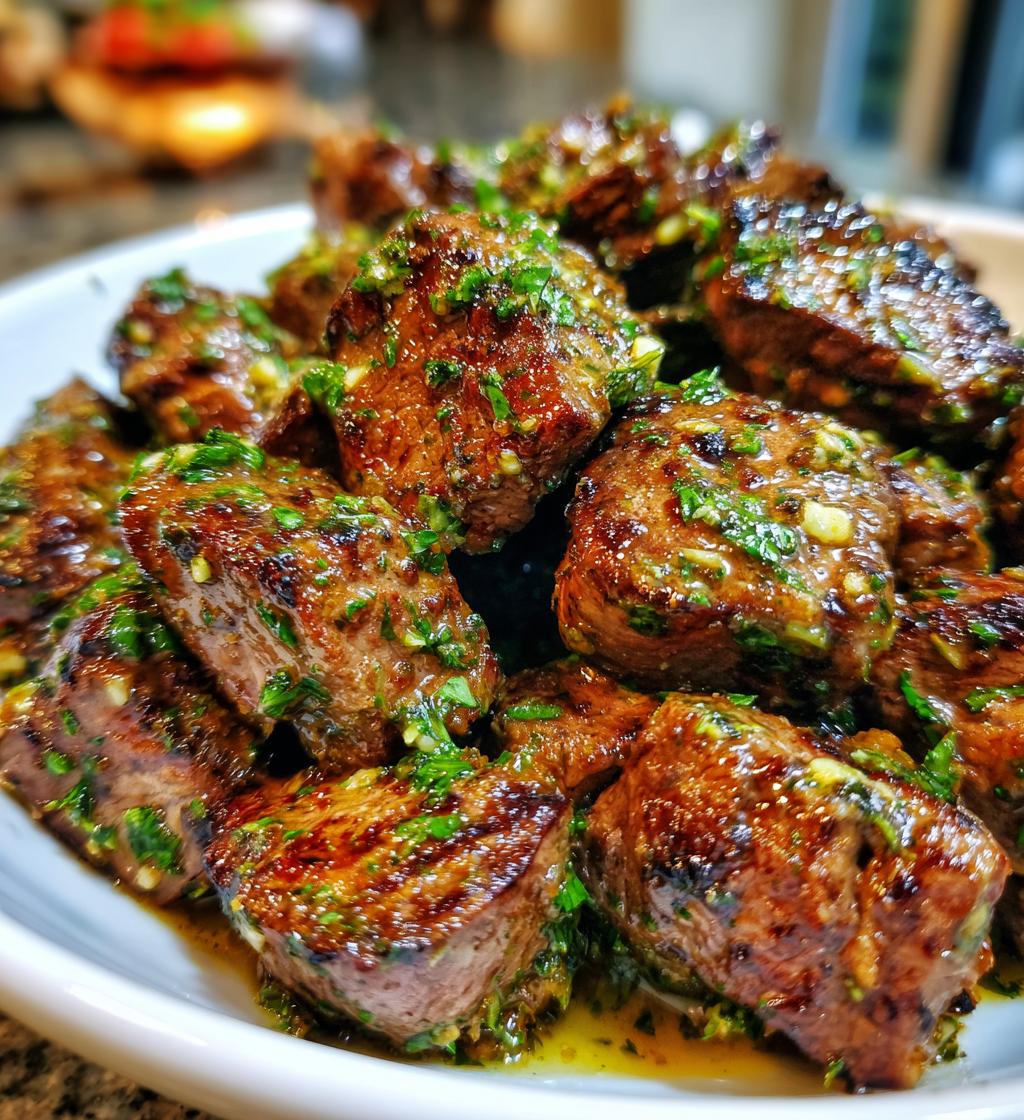 air fryer steak bites with garlic butter recipe - detail 1