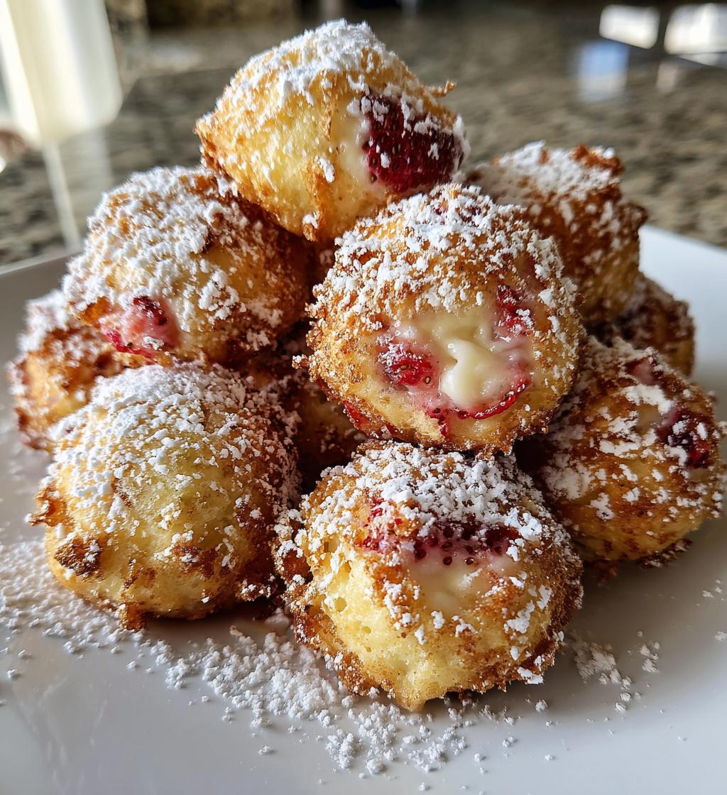 air fryer strawberry cheesecake bites recipe