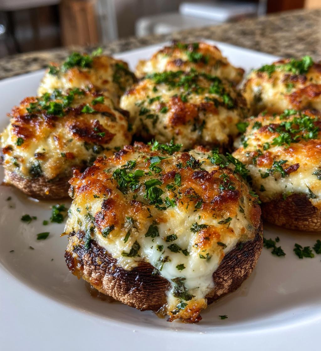 air fryer stuffed mushrooms deliciously cheesy bites - detail 1