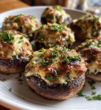 air fryer stuffed mushrooms deliciously cheesy bites