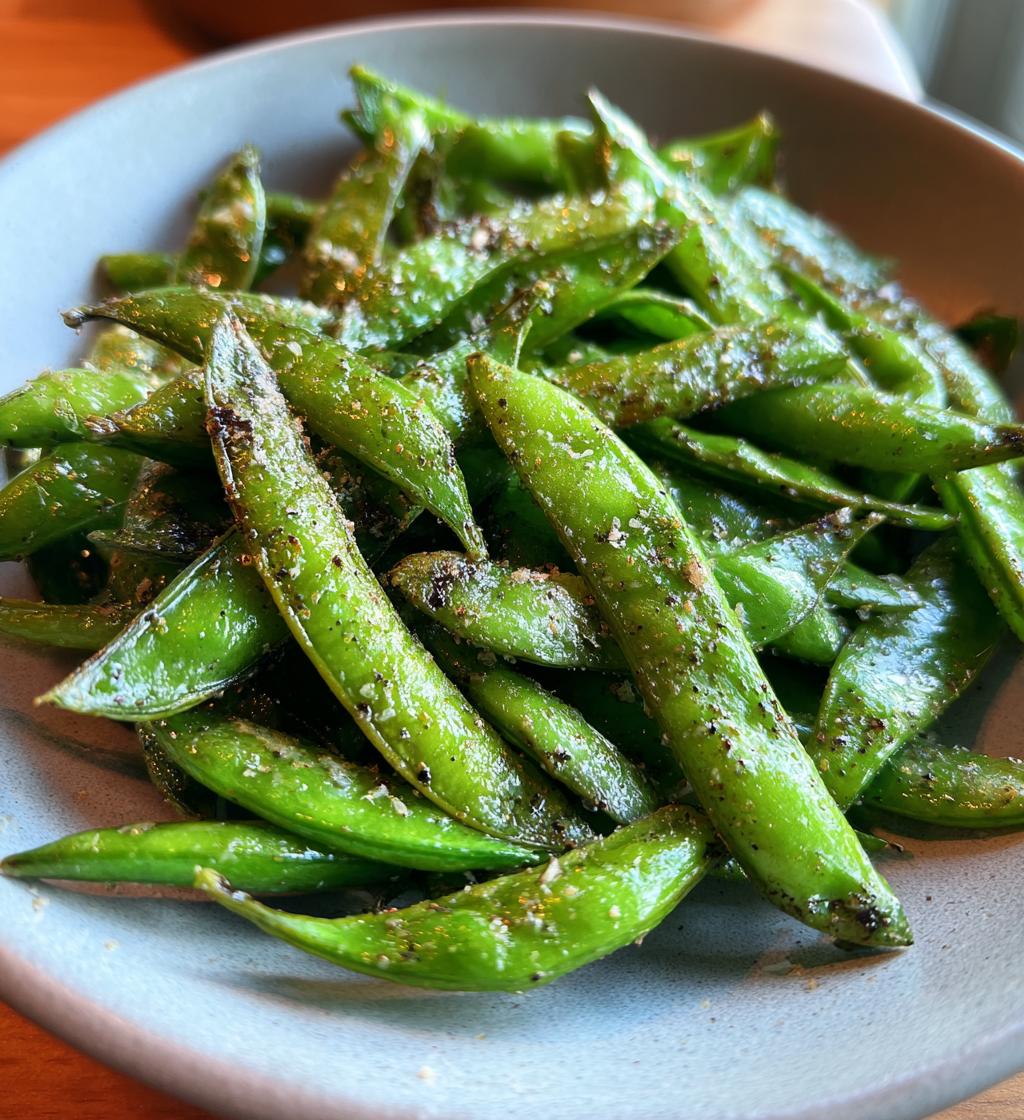 air fryer sugar snap peas crunchy delight recipe - detail 1