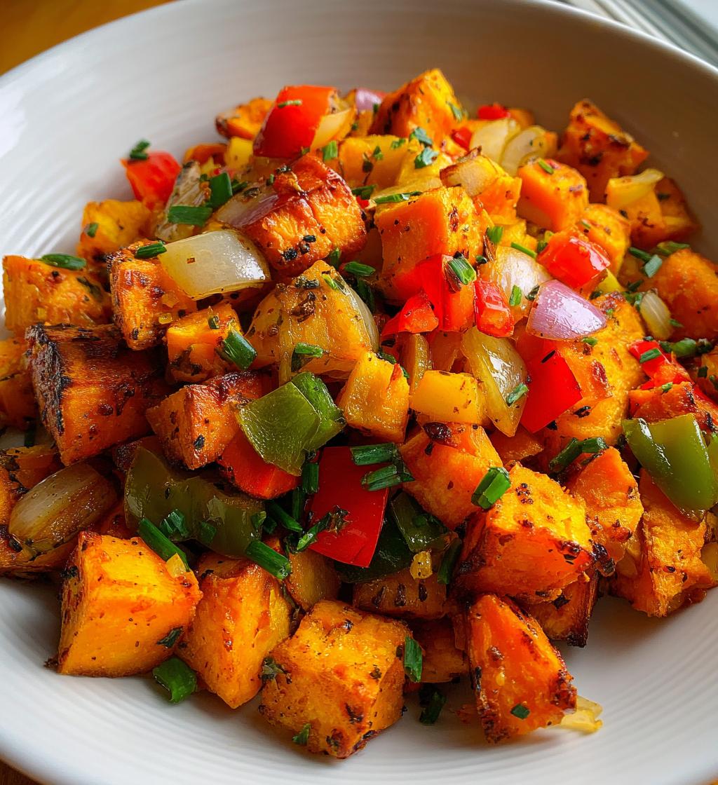 air fryer sweet potato hash recipe - detail 1