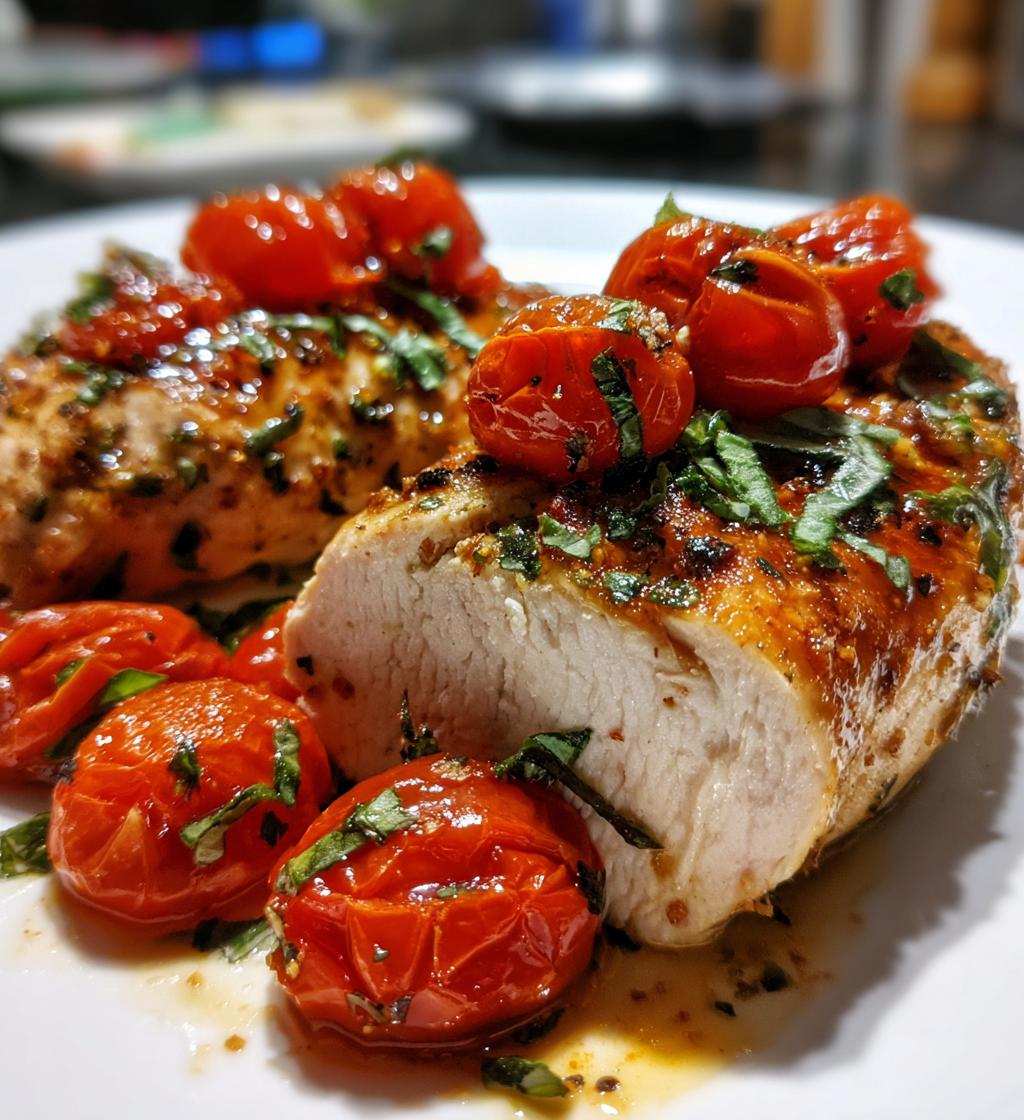 air fryer tomato basil chicken breast recipe