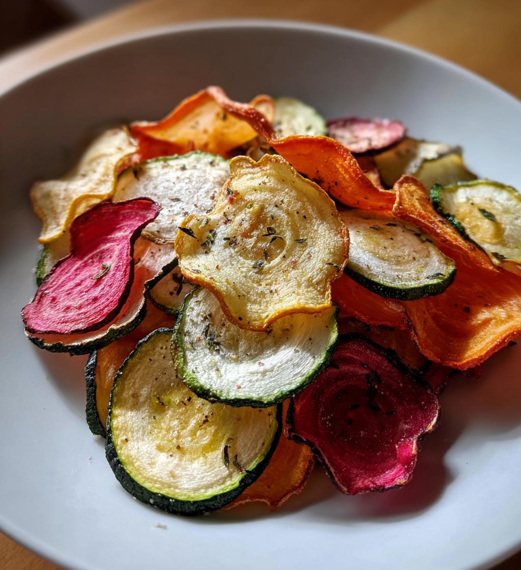 air fryer veggie chips recipe guilt free snack - detail 1