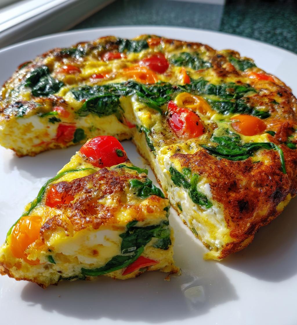 air fryer veggie frittata delicious healthy breakfast - detail 1