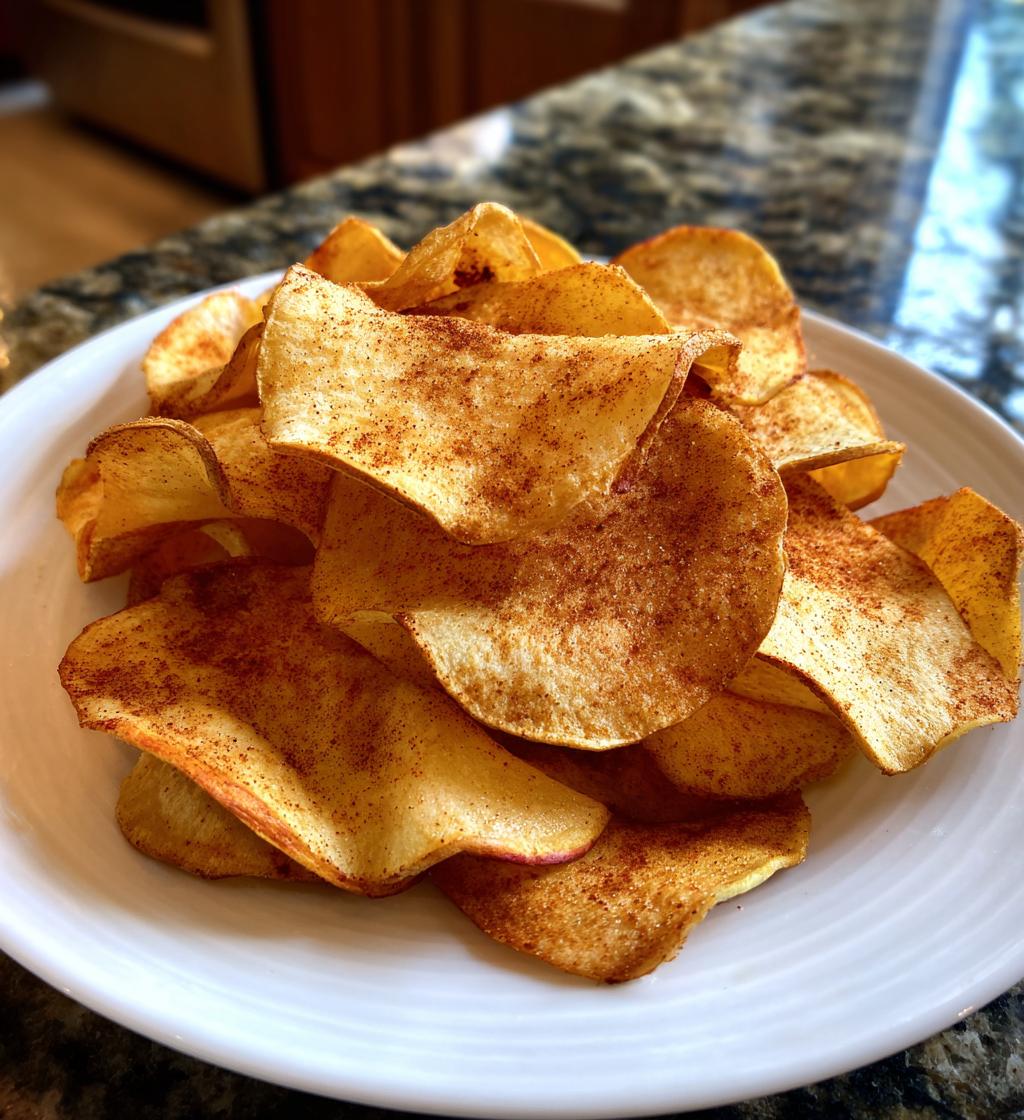 easy air fryer apple chips - detail 1