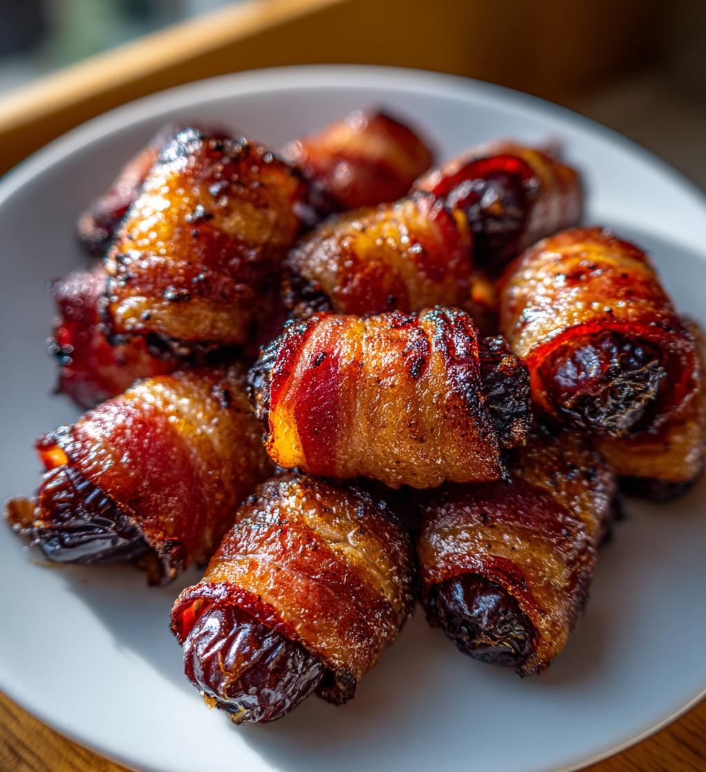 easy air fryer bacon wrapped dates recipe - detail 1