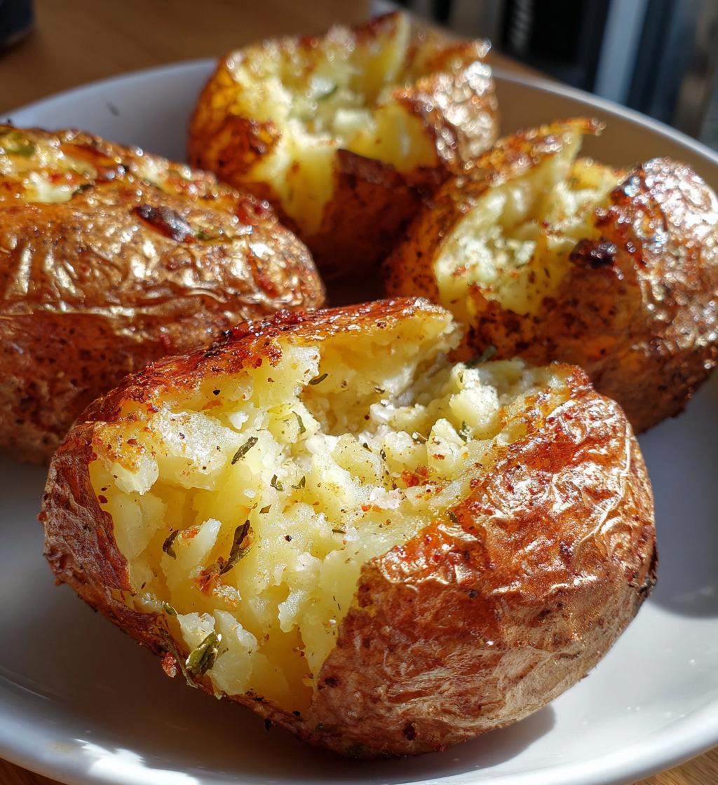 easy air fryer baked potatoes recipe