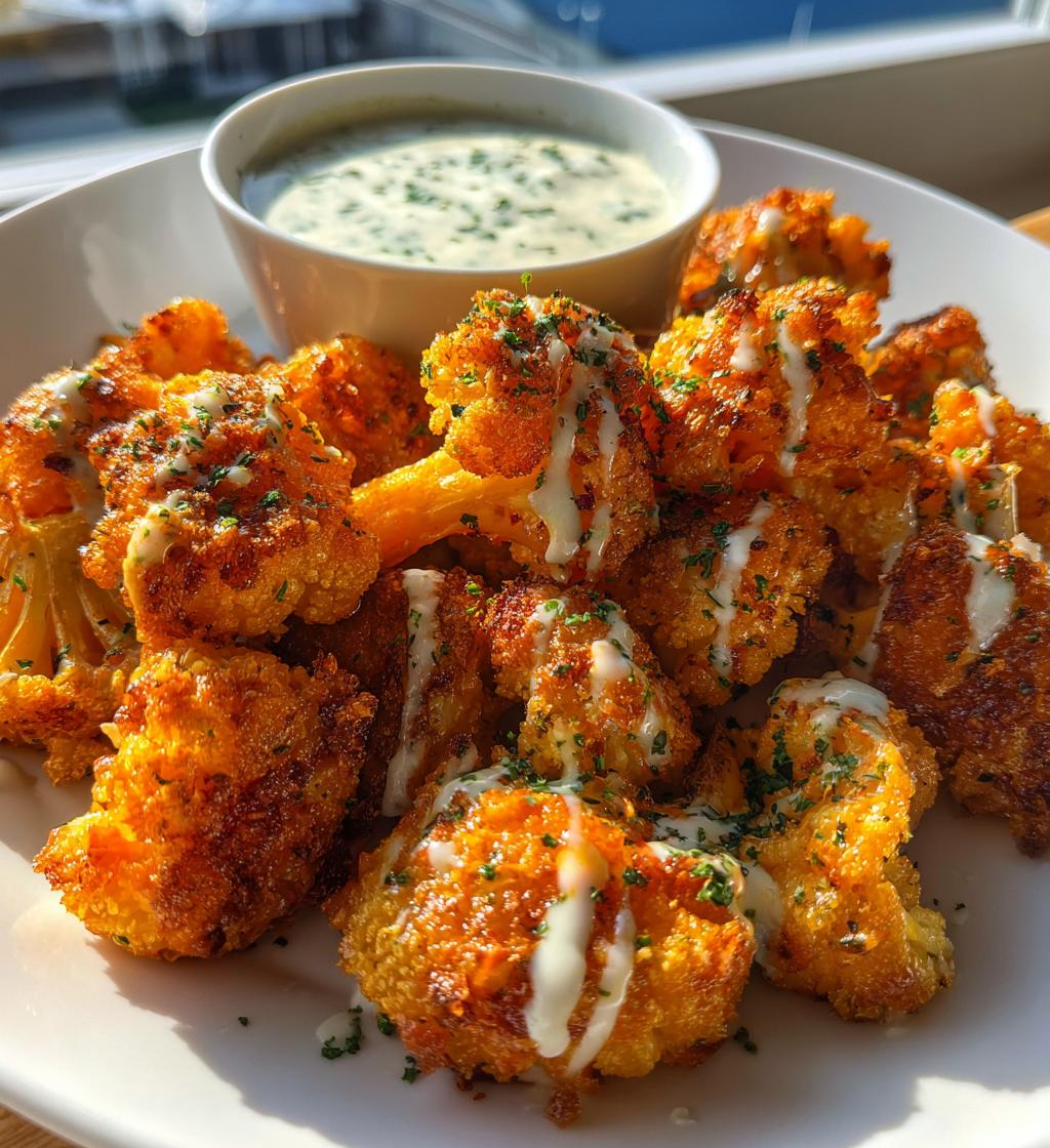 easy air fryer buffalo cauliflower recipe