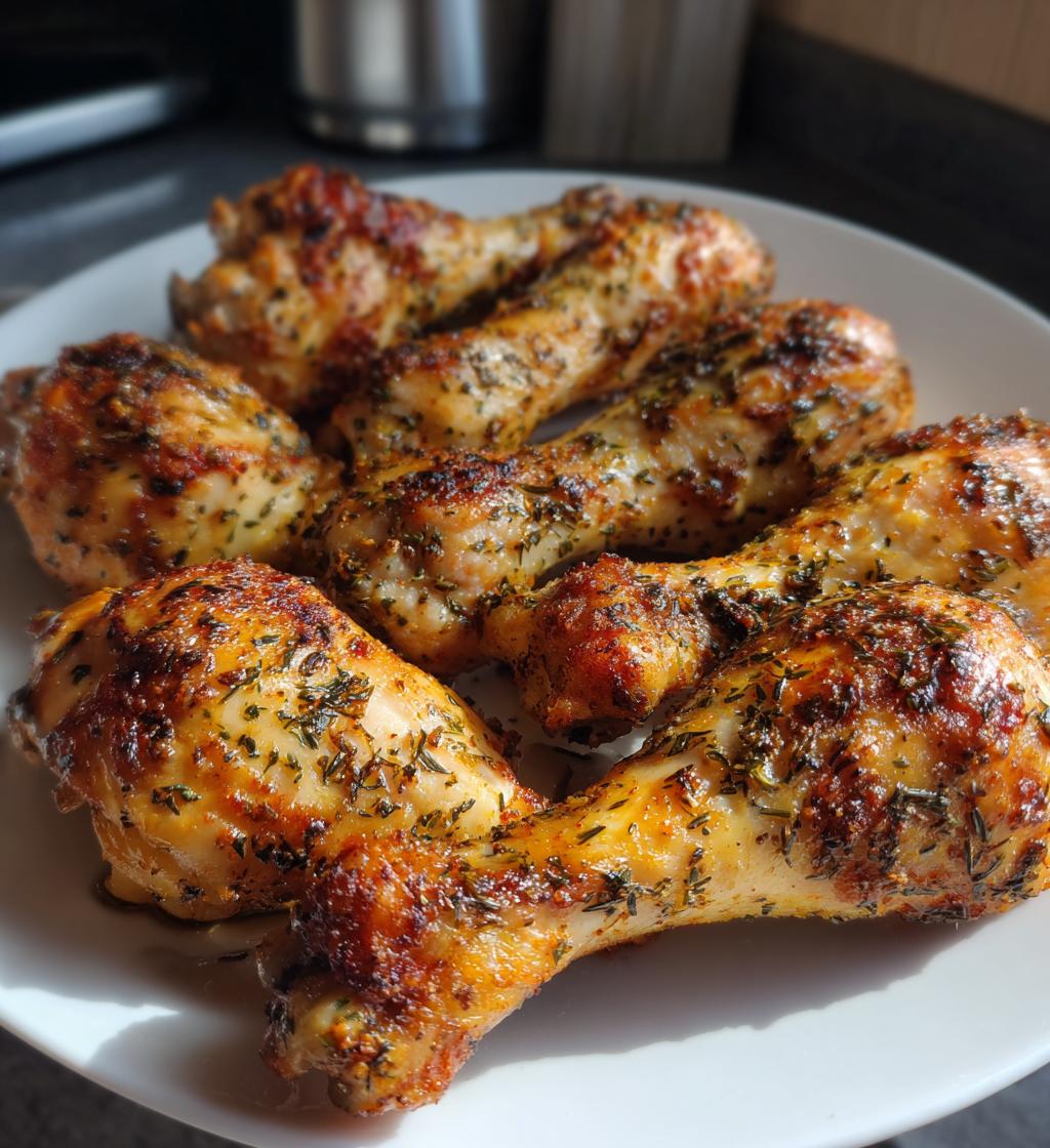 easy air fryer chicken drumsticks recipe - detail 1