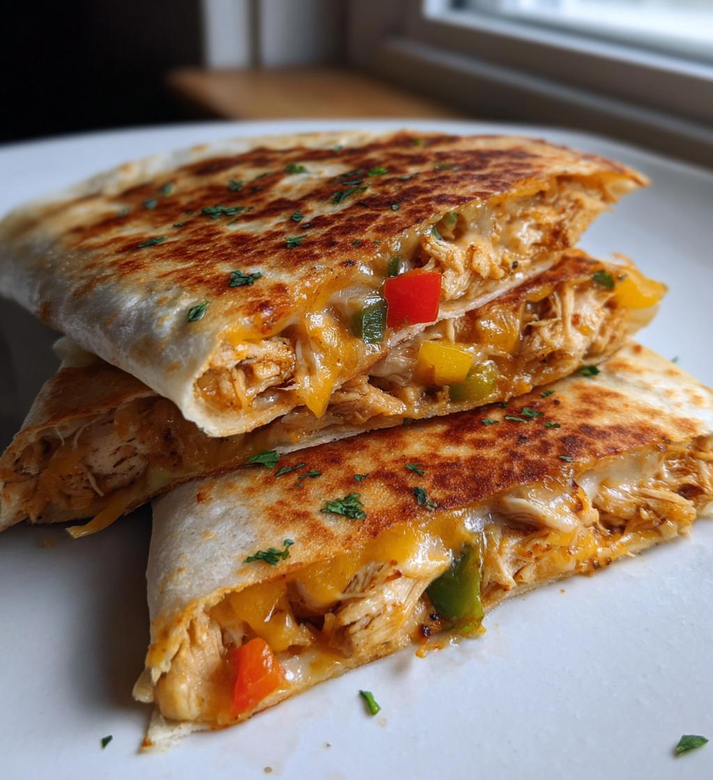 easy air fryer chicken quesadillas recipe - detail 1