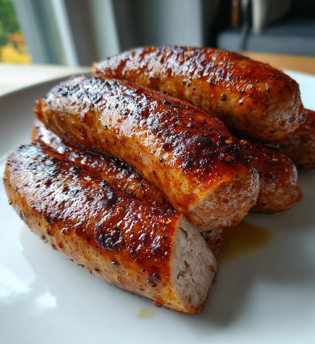 easy air fryer chicken sausages recipe