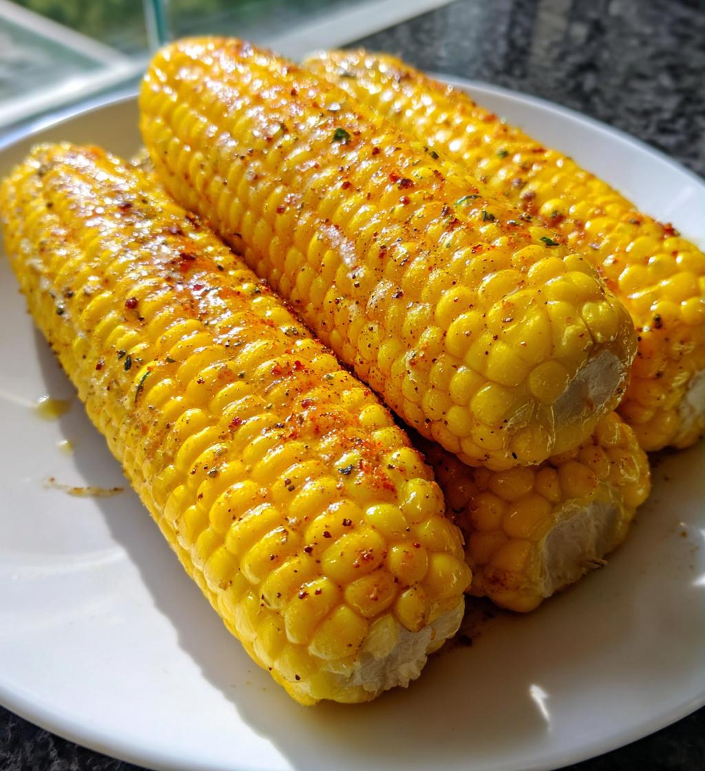 easy air fryer corn on the cob recipe - detail 1
