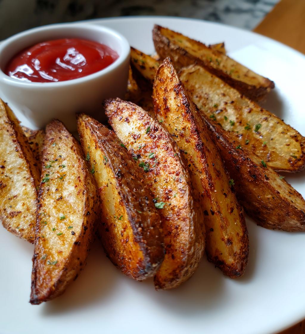 easy air fryer potato wedges recipe - detail 1