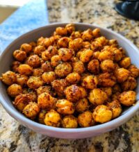 easy air fryer spicy chickpeas recipe