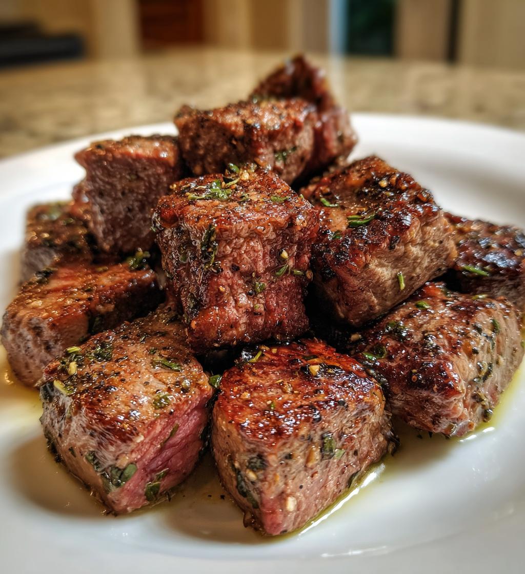 easy air fryer steak bites recipe - detail 1