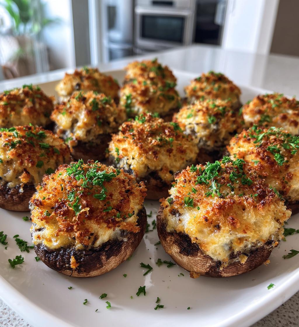 easy air fryer stuffed mushrooms recipe - detail 1