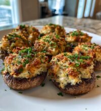 easy air fryer stuffed mushrooms recipe