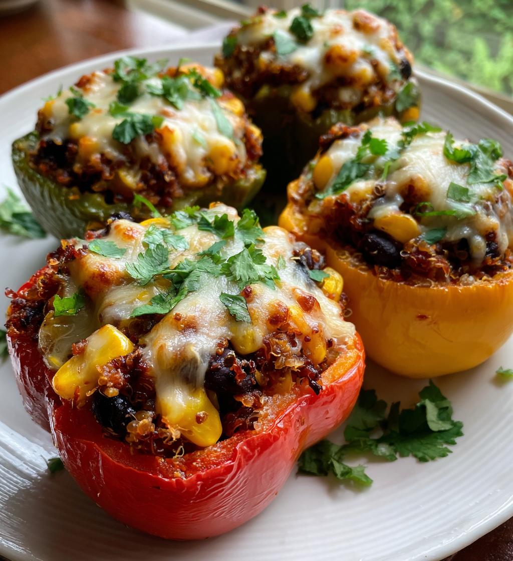 easy air fryer stuffed peppers recipe - detail 1