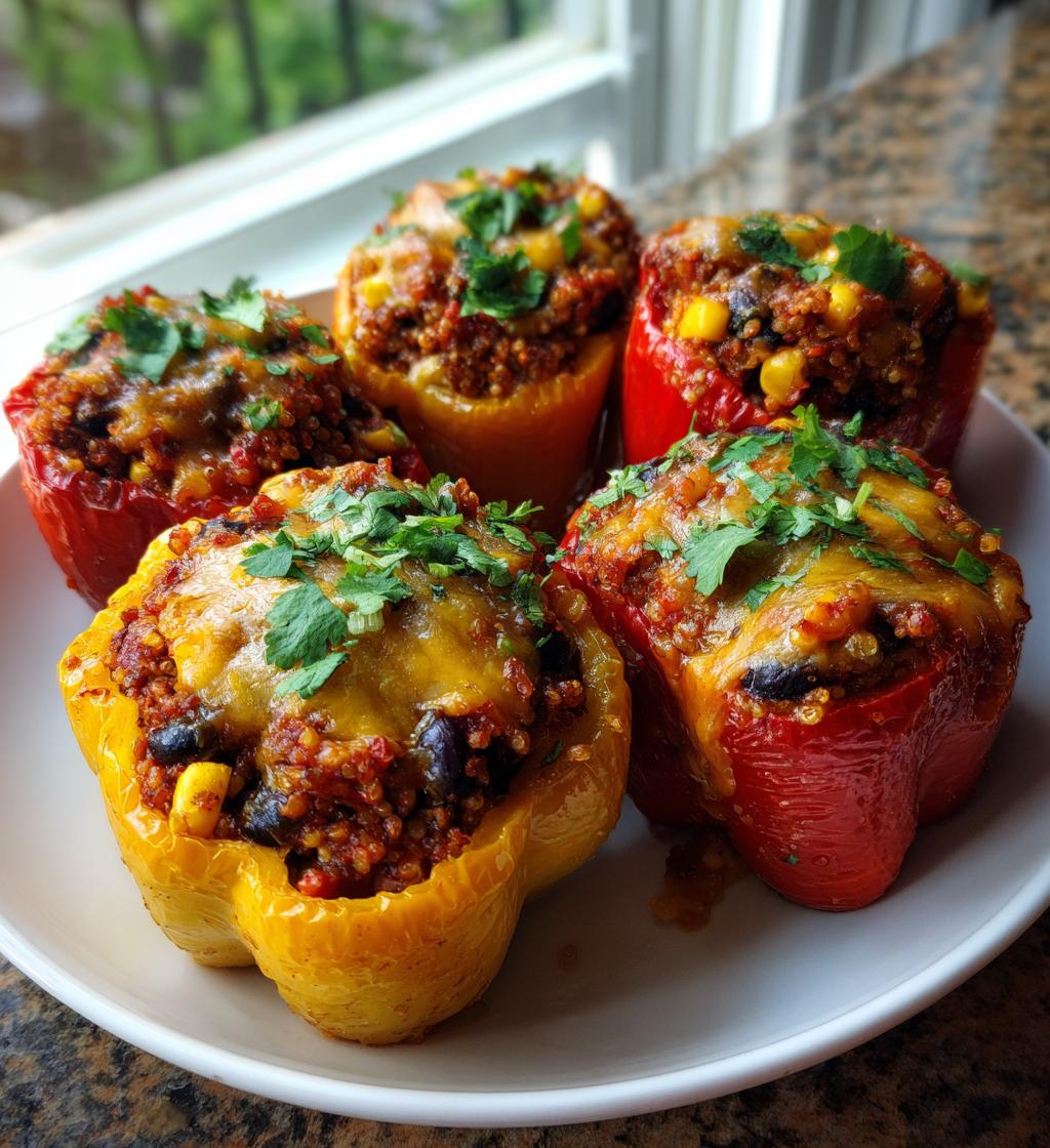 easy air fryer stuffed peppers recipe