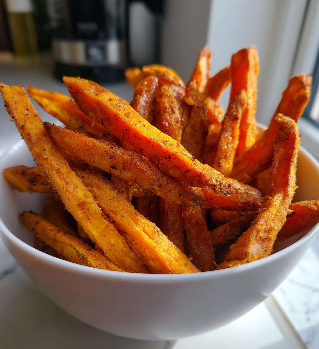 easy air fryer sweet potato fries recipe - detail 1