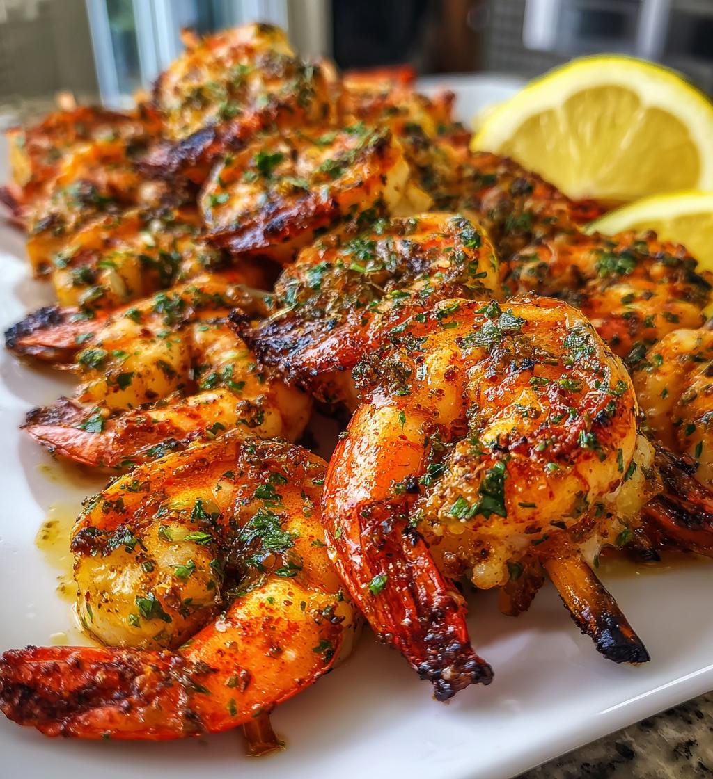 healthy air fryer grilled shrimp skewers recipe