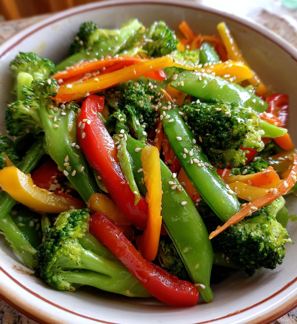 healthy air fryer veggie stir fry recipe - detail 1