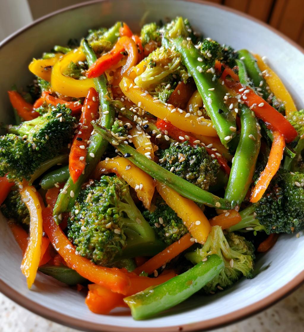 healthy air fryer veggie stir fry recipe