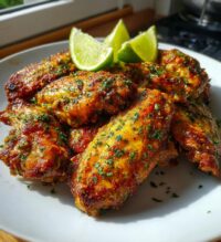 air fryer chipotle lime wings recipe