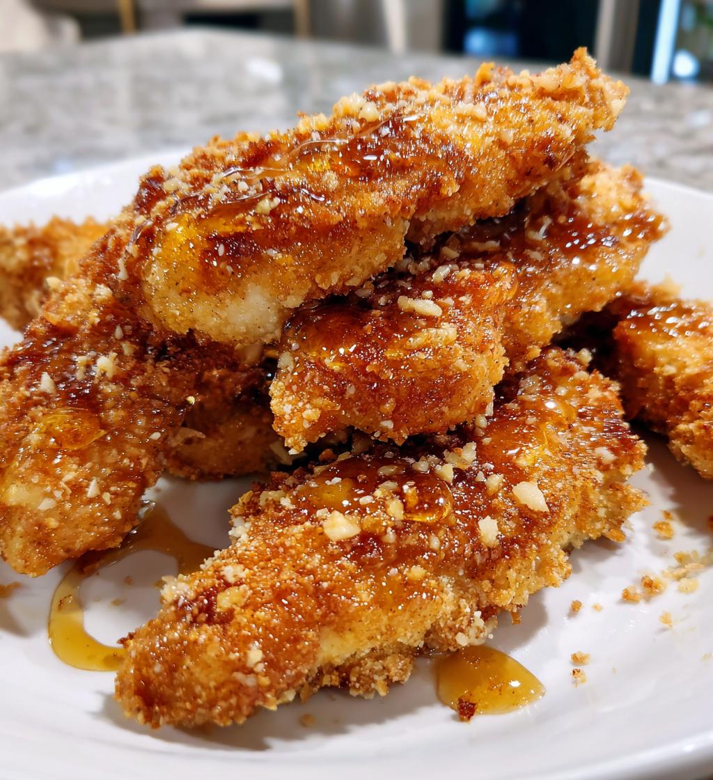 air fryer honey butter garlic chicken tenders - detail 1