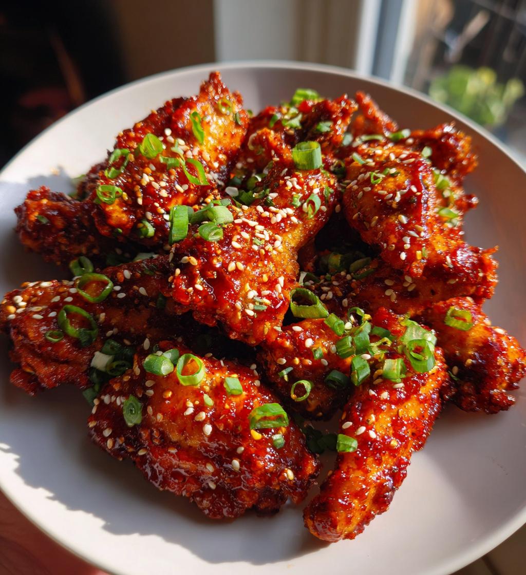 air fryer korean gochujang wings recipe - detail 1