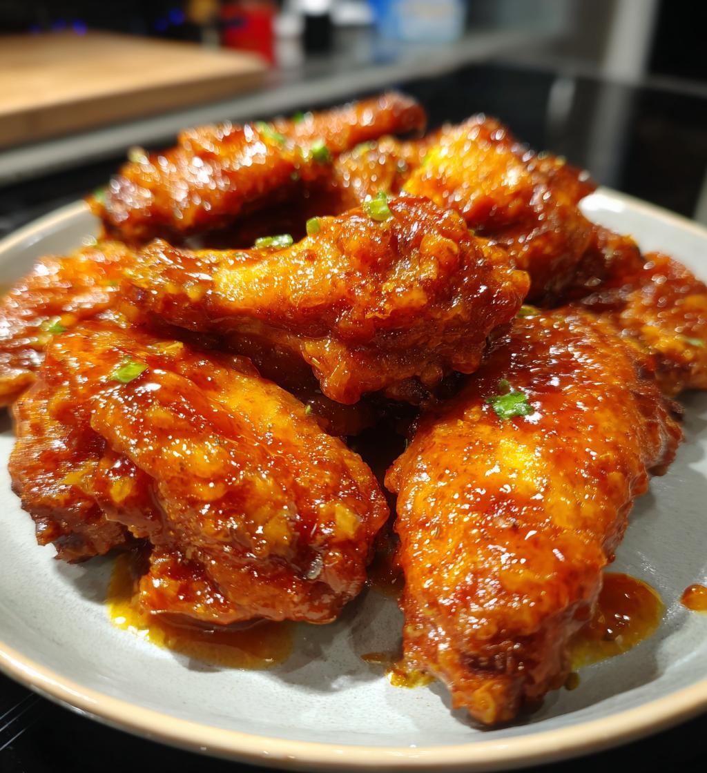 air fryer mango habanero wings recipe - detail 1