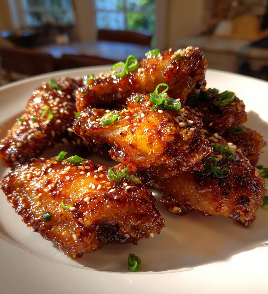 air fryer sriracha honey wings recipe