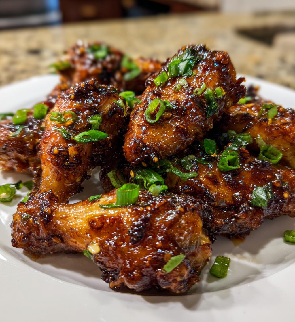 air fryer sticky soy garlic wings