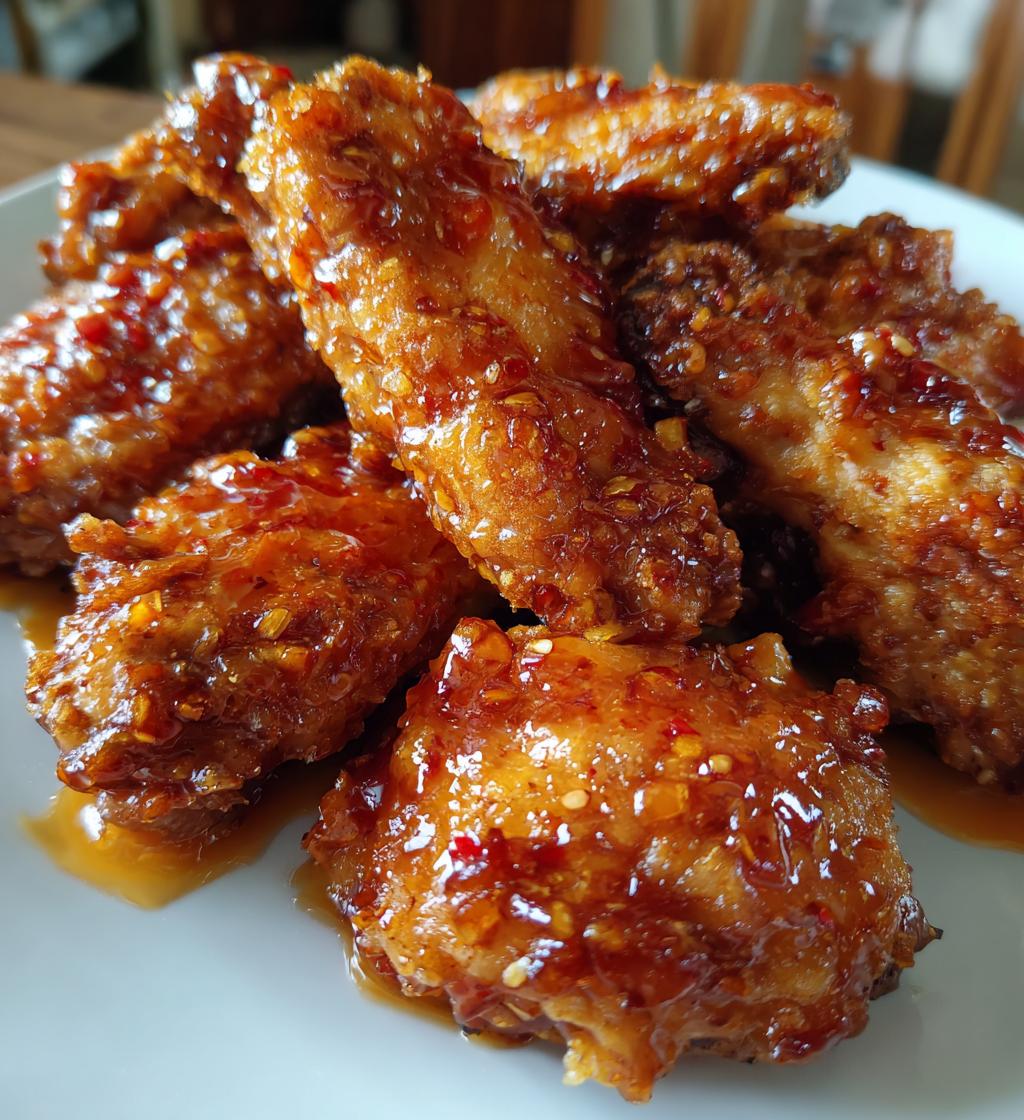 air fryer sweet chili wings recipe