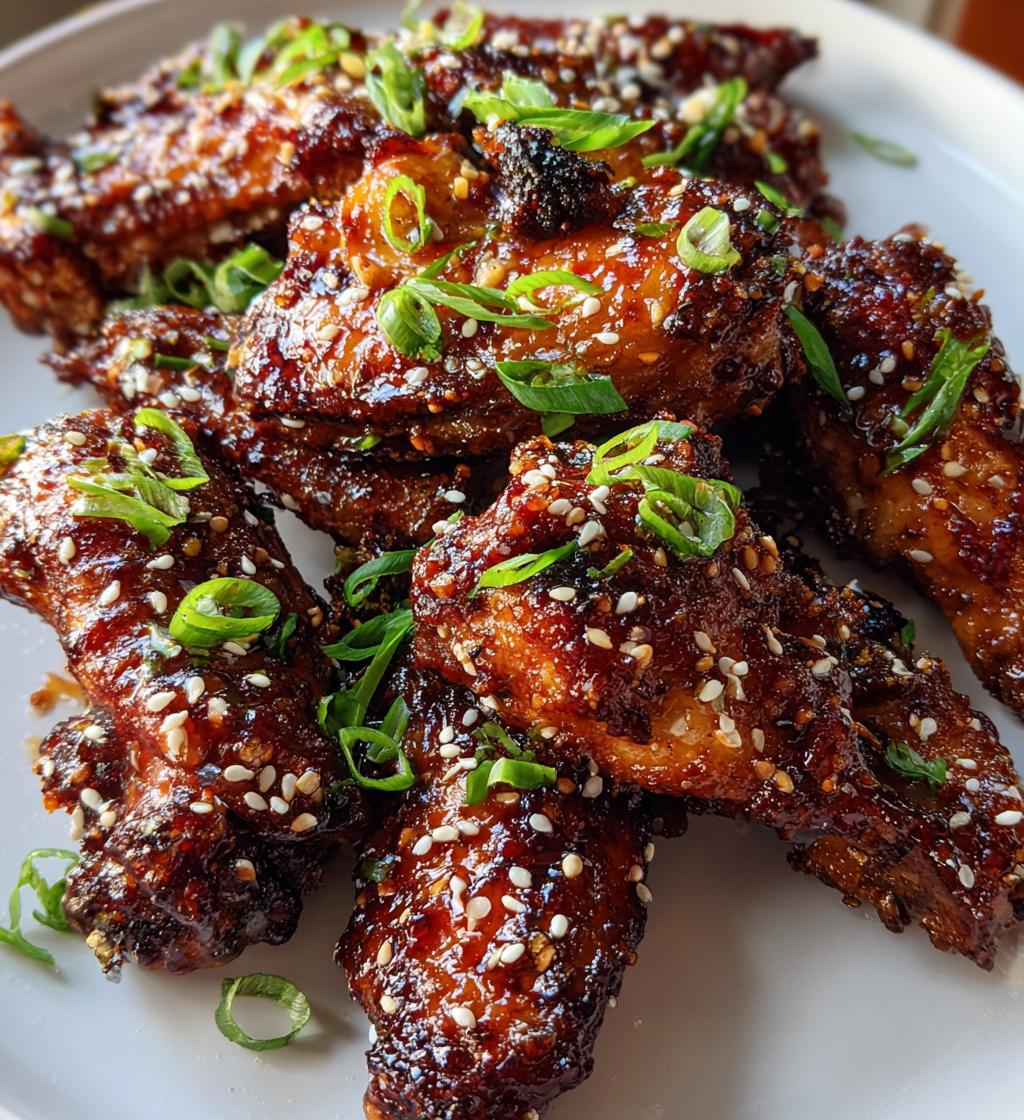 air fryer teriyaki chicken wings recipe - detail 1