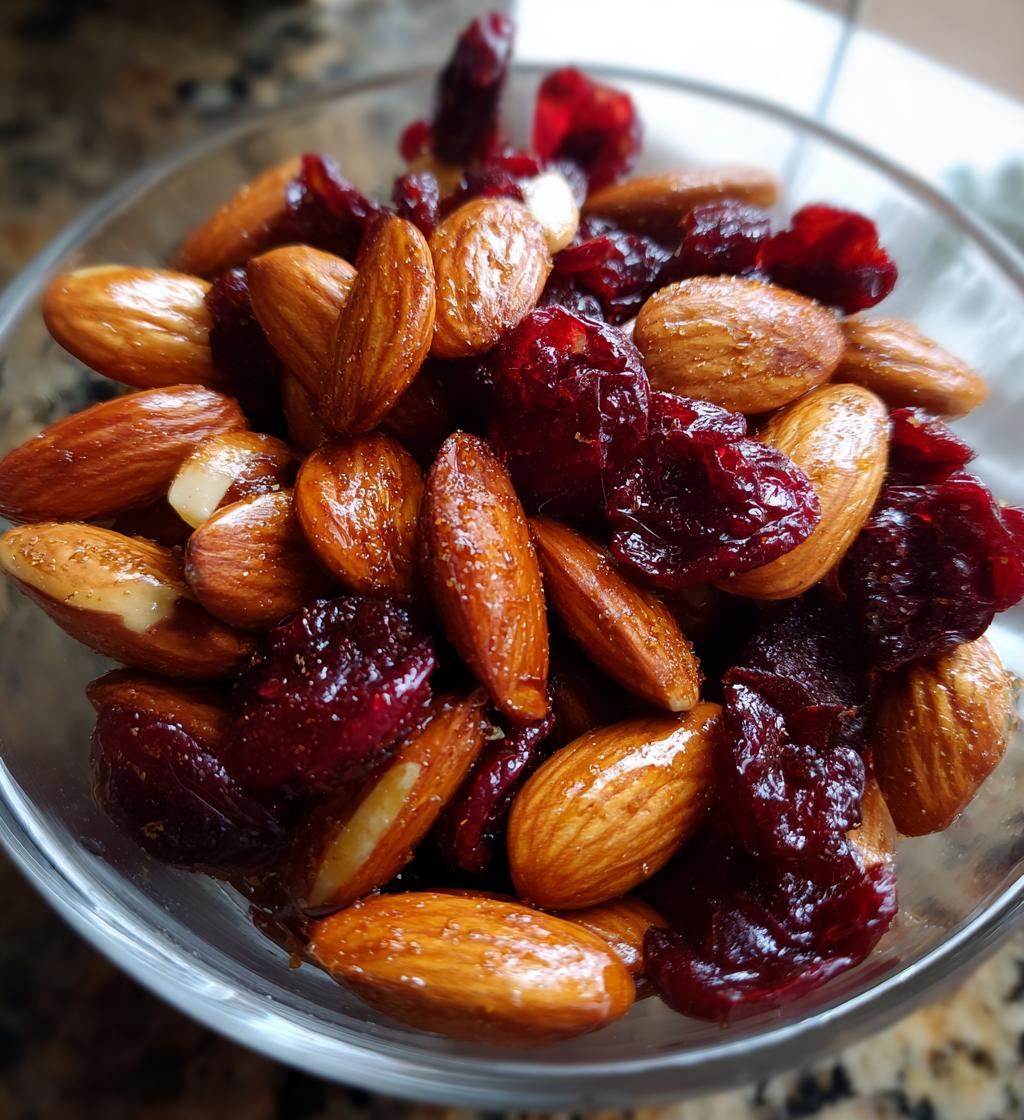 almonds with dried cranberries recipe - detail 1