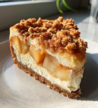 apple crisp cheesecake recipe