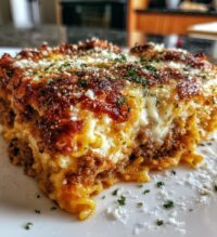authentic italian style spaghetti bake